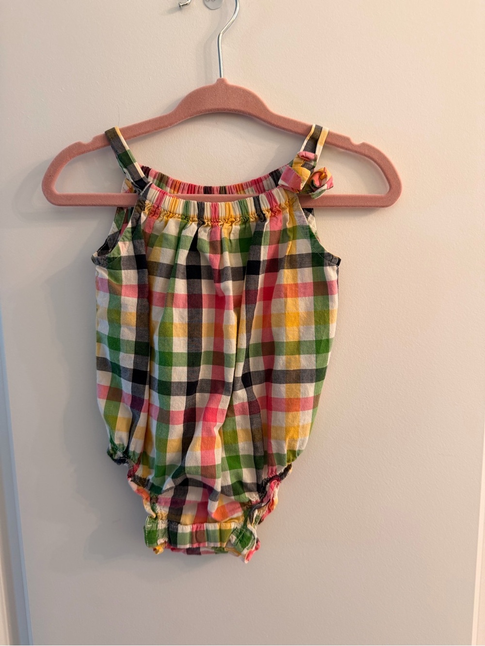 BabyGAP Multicolor Plaid Cotton Baby One-Piece